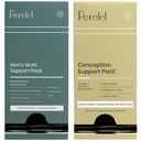 Perelel Conception 支持 Pack & Men's Multi Support Pack, 产前多维特敏促进生育健康 每日多维特敏促进男性健康 60日药包