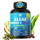 Omega 3 鱼油软胶,含DHA 720mg EPA 360mg, Vegan Algae Science 2:1 脑眼比率,植物可持续源头 Omega 3 补充剂,鱼油替代品 1200mg,无鱼味,120Cts