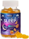 睡眠Gummys 补充 6mg - 成人无糖Melatonin Gummy,成人自然零糖睡眠Gummy,儿童,橙色Flavored,Vegan,超强睡眠维生素支持 - 60 Gummys