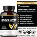 纯微营养素高级前列腺健康补充剂 - Saw Palmetto, Beta-Sitosterol, Stinging Nettle Root, & Lycopene - Bladder Control & Urinary Supports for Men