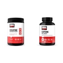强制因子Creatine Powder 60 服务品和咖啡因片 100 片-肌肉增益和咖啡因能源