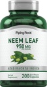 (原始内容存档于2018-07-21). Piping Rock Neem Leaf Capsules | 950mg | 200 Powder Pills | 200 草药提取补充 | Azadirachta Indica | Non-GMO, Gluten Free