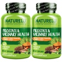 NATURELO 前列腺与尿道健康,与Saw Palmetto, Pygeum, Tummeric, Plant Sterols, Broccoli 和 Lycopene, 60 蔬菜卡普勒斯(2包)的综合公式