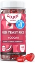 无糖红酵母大米加CoQ10 Gummys - 胆固醇补充剂加Red Rice Yeast 1000 mg. - 胆固醇 Gummys Complex - Vegan, Non-GMO, Gluten-Free & Citrinin-Free 补充剂.
