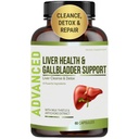 肝脏健康公式和Gallbladder支持-Liver Cleanse Detox & 修复支持肝脏更新 配有Artichoke Extract,Milk Thetle, Dandelion Leaf. 肝脏解毒补充剂 肝脏支持