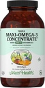 Omega 3 补编 - Omega-3 鱼油三焦与维生素D3 - 强力来源 EPA/DHA 脂肪酸 - 心脏,大脑,联合健康 - Kosher 认证野生捕捉海洋鱼 - 180 Softgels