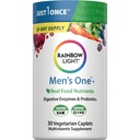 彩虹轻度多维素用于男性,维生素C,D & Zinc,Probiotics,Men's One 多维素提供高概率免疫支持,非GMO,蔬菜,30片