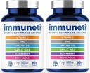 Immuneti - 高级免疫防御,6-in-1 强力混合维生素C,维生素D3,锌,长莓,蒜皮,Echinacea - 2 Pack - 支持总体健康