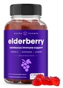 配有维生素C、Propolis & Echinacea的NutraChamps 长老莓果仁 - 免疫系统支持成人和儿童的Gummy 维生素 - 最大力量 200mg Sambucus 抗氧化剂