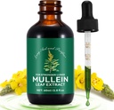 Mullein Drops for Lungs 2 Fl Oz, Natural Mullein Leaf Drops, 快速吸收液体 Mullein 提取补充, 肺清洁剂, 1个月供应量