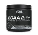 惊人的肌肉 BCAA 氨基增量 → 2:1:1 分支链氨基酸比 → 不受欢迎 → 净重500克(1.1升) → 非GMO → Gluten-free → 在美国制造