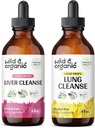 野生和有机肝脏 清洁丁香 4 fl oz & Lung 清洁丁香 4 fl oz