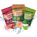 FocusFuel Energy Chews – 试射大小 品种 包装(9 services) – 100mg Cafeine + Alpha GPC + L- Theanine + B12, 镁 – 桃子, 绿色苹果, 草莓柠檬汁 Flavors – 无崩盘或Jiters