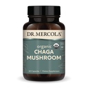 Mercola Organization Chaga Mushroom博士,30位服务员(30张牌匾),膳食补充品,支持健康免疫功能,非GMO,认证的USDA有机产品,NSF内容认证