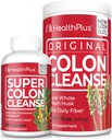 健康加超Colon清洁(240卡普尔)和Colon清洁(12 Ounces/48服务)