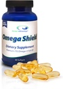 医生的优势 Omega 盾牌补充品 - 60 Softgels, 30天供应量 - Premium Mercury - Free Triglyceride Omega 3 Fish Oil 促进最佳心脏和眼睛健康