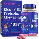 LOVEBUG 儿童增生药 — 4岁及4岁及4岁以上使用预生纤维的增生药,Daily Children's Gut Health and Digestive Support Suppless, Sugar-Frery Flavor, 30 Counter
