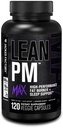 Jacked Factory Lean PM Max - 高性能体重损失、睡眠支持、脂肪燃烧器、以及针对男子和妇女的Appetite抑制剂 w/Melatonin、镁、Carnipure、 & Ashwagandha - 120 饮食药丸