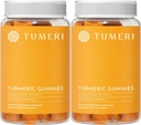 Tumeri Turmeric和Ginger Gummys – Turmeric Curcumin 联合支助补编 - 60 Counter Natural Tropical Frueled Vegan Gummys - 包2