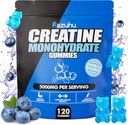 工作前hcl creatine单水合物 Gummys, 120 Blue 咀嚼男性(蓝莓), creatine hcl 能量补充女性, wey protein Isolate Virtual source Feminine Gummys