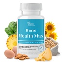 VITAMIN SOLUTIONS Bone Health Max - 配有维生素D3的高级钙和镁补充剂,Bromelain & Ipriflavone - 60块更强骨骼和联合支持片