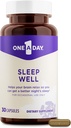 1天睡眠补充——成人睡眠补充,Passionflower和Melatonin睡眠支持,Sleep Support with Sleep Well, 30 Capsules