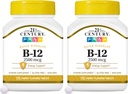 21世纪B 12 2500 mcg 副语言碑文,110 计数(包2)