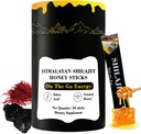 喜马拉雅纯营养 Shilajit 蜜棒金色 蜂蜜 - 75% Fulvic酸, 85+ Trace Minerals - 男性 - 30棒(芝麻蜂蜜 30棒)