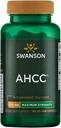 Swanson 最大强度 AHCC - 推广高级免疫支持 - 自然补充 辅助 NK 细胞和liver 支持 - (60 Veggie Capsules,每个500 mg)