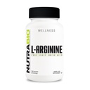 NutraBio L-Arginine补编,750mg – Nitric Oxide前体,支持血液流动,血管健康和肌肉生长-L Arginine Supplements for Men and Women - 120 Capsules