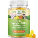 儿童 DHA Omega 3 Gummys for Kids - 美味鱼 Free DHA Omega 3 Gummys with Vegetarian 6 9 for Vision Brain and unition - 非转基因生物补充鱼 & Gluten Free 1个月