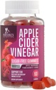 Apple Cider Vinegar Gummys 1000 mg / service - 糖自由 Max 强 ACV Gummy Vitamins 补充,高级公式,维生素B12 支持代谢与能源,Keto Friend, Vegan, 60 Gummys