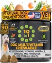 Googipet Premium 10 in 1 Dog 维生素多维他命化学剂用于Gut健康,狗维生素和补充 w/Vitamin C & Glucosamine 用于联合支持(鸡和蔬菜火焰)