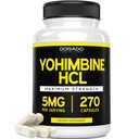 Yohimbine HCL 5mg for Men and Women (270 Capsules) 更有能力的Than Yohimbe Bark Powder - 质量保证 - 第三方测试 Potency & Purity - Vegan, Gluten Free & Non-GMO - 美国制造