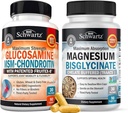 高吸收性镁双聚氯乙烯卡普尔(1个月供应)加Glucosamine Chondroitin MSM 三重强度联合支助补编(1个月供应)