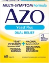 AZO Yeast Plus 双重救治药片, 酵母感染和阴道症状救治, 解放阴道痒症和烧伤, 60 计