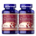 清教徒的骄傲 自然源头 Cranberry 每日1 水果集中500mg,50:1 尿道切除支持的饮食补充,4个月供应,120 快速释放瓶盖,2包