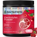 关键Nutrients 多维他命 电解石 无糖 - 甜樱桃 Pom 电解石 - 耐力与能量补充 - 水解粉 - 无卡路里 - 90种服务 - 在美国制造