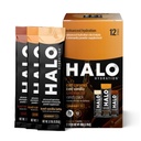 哈洛水利 – 电解质 能量 饮料 Mix → 水利 粉末包装 → 品种 包装(Caramel, Vanilla, Mocha Lattes),健康瘦咖啡 → 易打开单件服务棒 → 12 棒