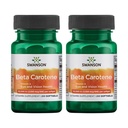 Swanson Beta-Carotene - 促进免疫健康、眼部和皮肤健康的维生素A补充剂 - 自然健康公式 - (250软胶,每包3000毫克) (2包)