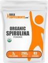 Bulk Assupports.com 有机螺旋花粉 - 超级食品 绿色螺旋花粉 - 草药补充 - Vegan-Friendly,每服务3g,250g(8.8 oz)(包1)
