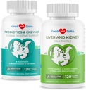 Milk Thetle & Probiotics for Dogs - 肝脏支持,Bowel函数,消化支持气体,腹泻,坏狗呼吸和便秘