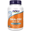 Now Foods Supplements, DHA-250 配有 125 EPA, 分子蒸发,支持大脑健康*, 120 Softgels