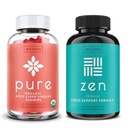 WellPath 纯苹果苹果苹果醋 配有母亲 Gummys & Zen Mood 支持 补充 Bundle - Detox & Calm Energy 组合, Vegan, 60 Cts 每份