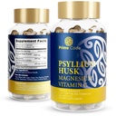 原生代号 [3 in 1] 配有甘氨酸镁和维生素C → Psyllium Husk Capsules 1000 mg → 甘氨酸镁 200 mg → 维生素C 250 mg → 非GMO → Gluten & Soy Free → Vegan