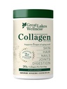 大湖井水(Great Lakes Wellness Collagen Peptides Powder),用于皮肤,毛发,钉子,联合和文摘 - 不受欢迎 - 快速溶解水解,非GMO,Keto,Kosher - 10 oz