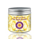 Deve Herbes Pure Flax种子粉(Linum usitatissimum) 有机认证自然治疗等级100克(3.5 oz)