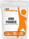Bulk Assupports.com HMB 粉末 - 作为HMB钙,Beta-Hydroxy Beta-Methylbutyrate - HMB 粉末补充剂,Gluten Free - 1g per service, 100g (3.5 oz) (Pack of 1)