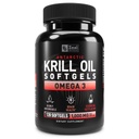 南极磷虾油1000mg(120软胶) Omega 3 鱼类石油补充剂,EPA, DHA & Astaxanthin -- -- 用于联合、大脑和对男女的心脏支持