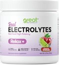 Relax + Cherry Limeade 镇静电解液 补充:水分和混合支持 放松、压力缓解、肾上腺素和科尔蒂索尔支持 - Glycine, L-Theanine, Lemon Balm - 美国制造